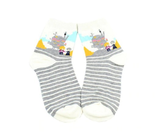 Calcetines de mujer con motivos de cuentos de hadas.