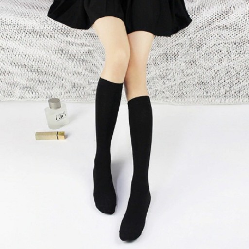Calcetines elegantes hasta la rodilla para mujer
