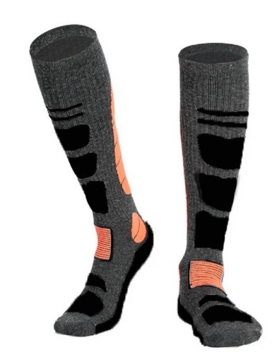 Calcetines largos de hombre para invierno Calcetines térmicos de esquí Calcetines de compresión cálidos para esquiar en tallas 39-43