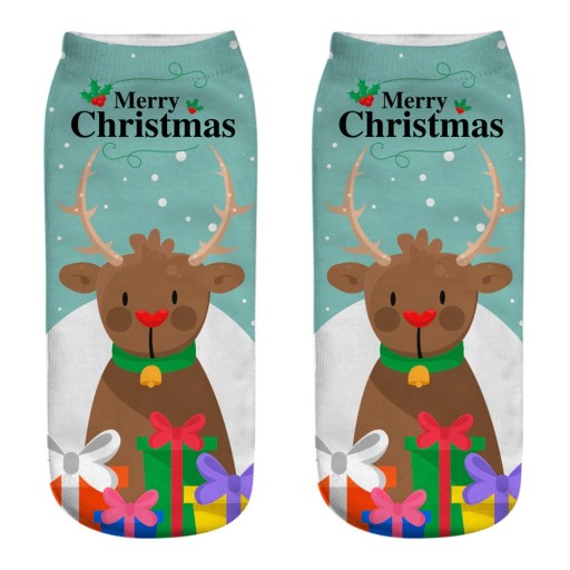 Calcetines navideños de mujer con impresión 3D