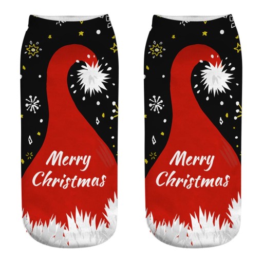 Calcetines navideños de mujer con impresión 3D