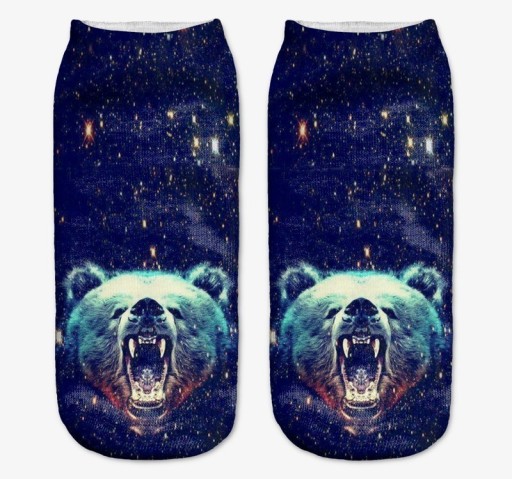 Calcetines tobilleros de mujer con animales