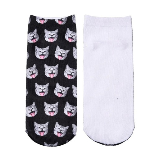 Calcetines tobilleros de mujer con gatitos Calcetines tobilleros de mujer con gatitos