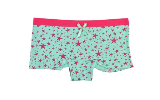 Calcinhas com estampado de estrelas - 6 unid