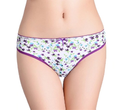 Calcinhas com flores - 5 pcs