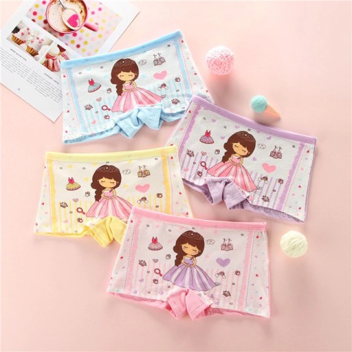 Calcinhas de menina com princesas - 4 pcs