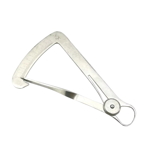 Calibrador dental 0–10 mm Acero inoxidable Escala por ambos lados Medidor preciso para laboratorio y clínica dental