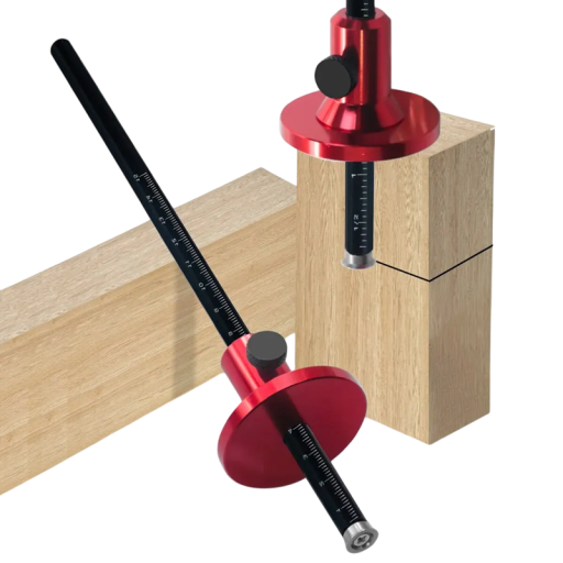 Calibre de madera con tornillo y ranurador 15 cm Marcado preciso en madera 22,4 × 4,5 cm Herramientas para carpinteros y aficionados al bricolaje Trabajar la madera