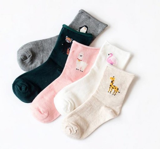 Calze da donna con animali