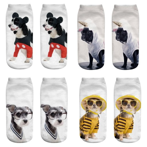 Calze da donna con cani divertenti