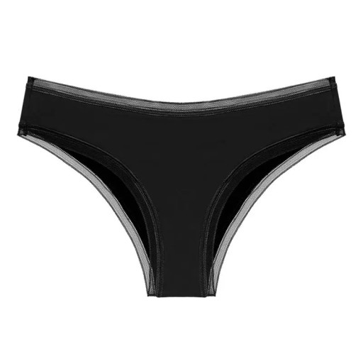 Calzoncillos menstruales para mujer con parte absorbente de 4 capas de fibra de bambú y elastano Ropa interior reutilizable para el período menstrual