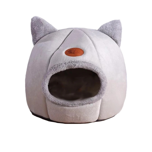 Cama de peluche para gatos 33 x 33 x 35 cm