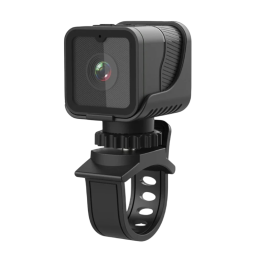 Câmara mini desportiva 1080P HD WiFi hotspot e à prova de água 37,8 x 33,3 x 32,6 mm 120° grande angular preto gravador para moto e bicicleta