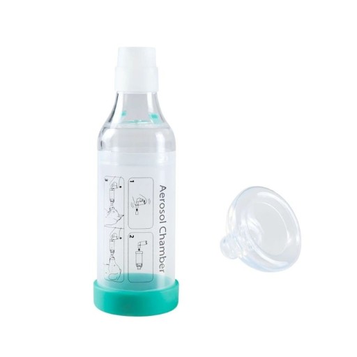 Cameră de inhalare pentru animale cu indicator de respirație mască din silicon diametru 51 mm cameră aerosol pentru pisici și câini utilizare veterinară