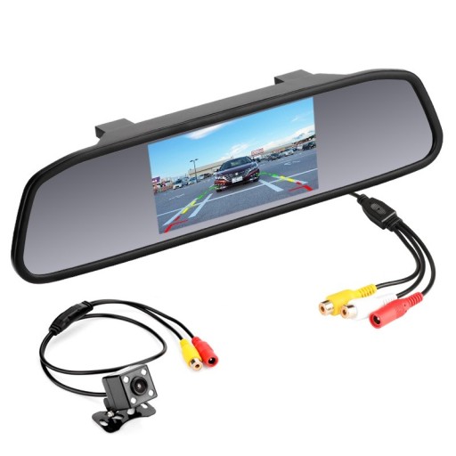 Caméra de recul avec moniteur sur rétroviseur