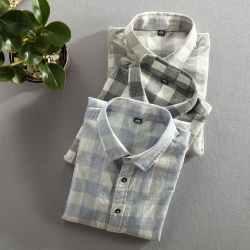 Camicia a quadri da uomo F492