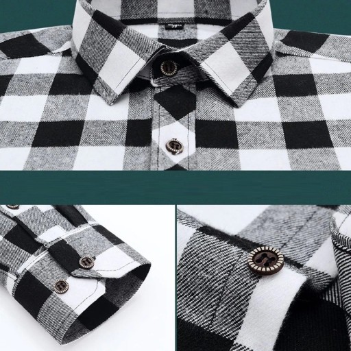 Camicia a quadri da uomo F504