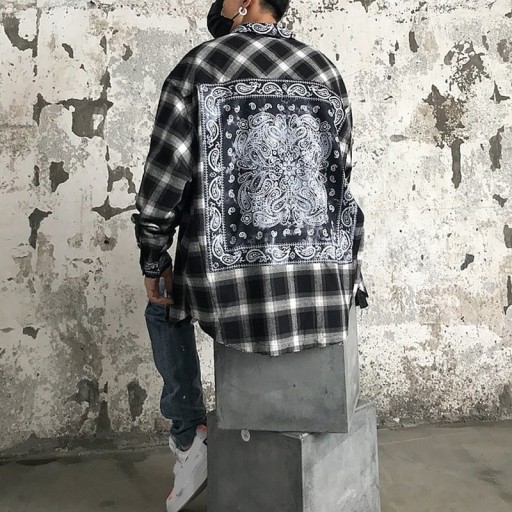 Camicia a quadri da uomo F681