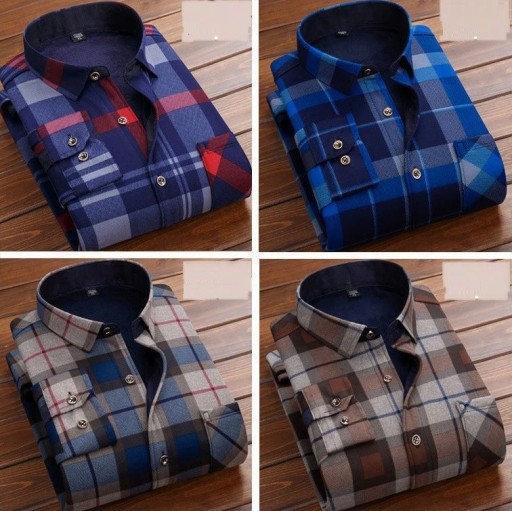 Camicia a quadri da uomo F762