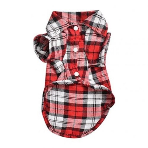 Camicia a quadri per cani