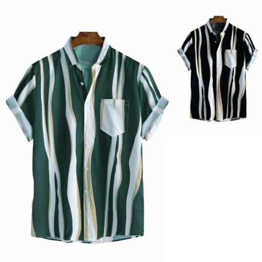 Camicia a righe da uomo F796