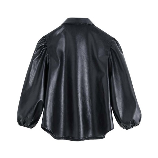 Camicia da donna in ecopelle