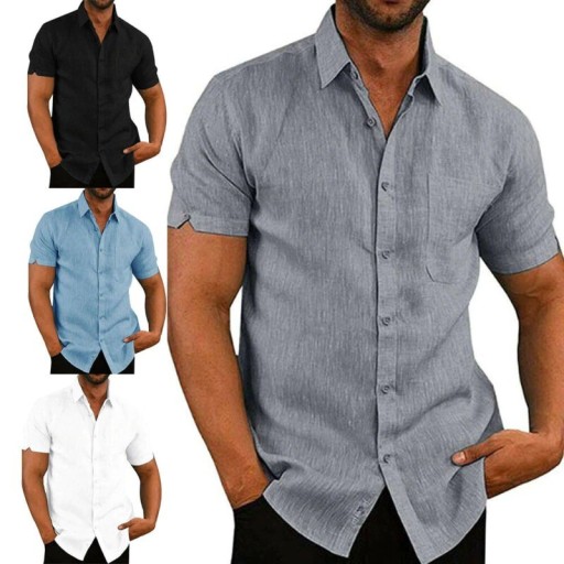 Camicia da uomo a maniche corte F421