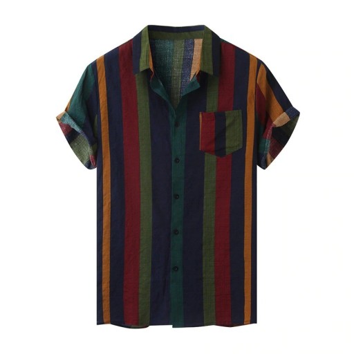Camicia da uomo a maniche corte F487