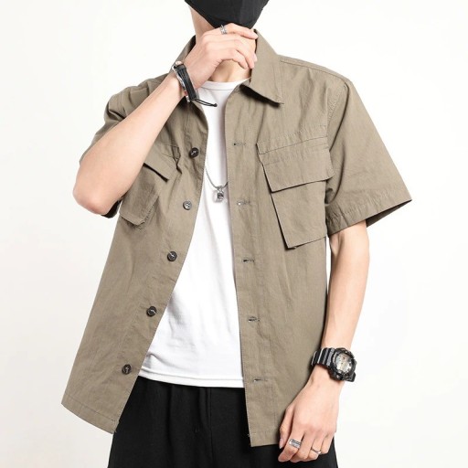 Camicia da uomo a maniche corte F747