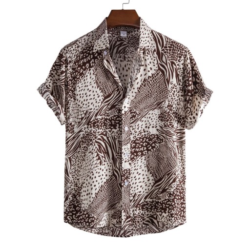 Camicia da uomo a maniche corte F804