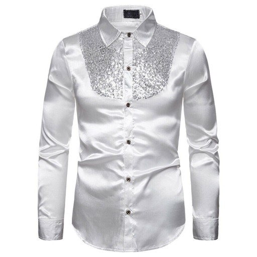 Camicia da uomo con paillettes F746