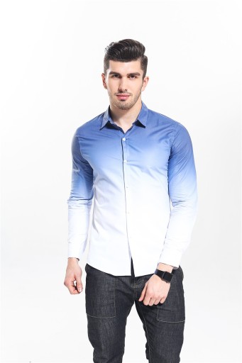 Camisa bicolor para hombre J2050