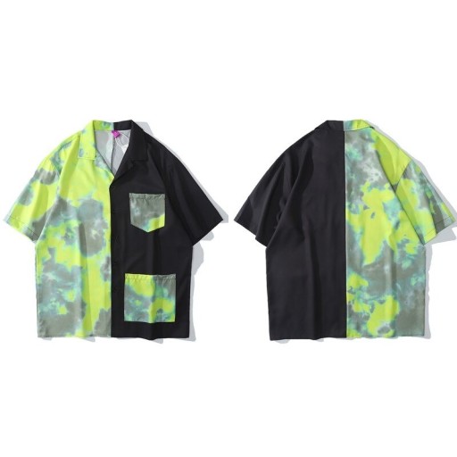 Camisa bicolor para hombre