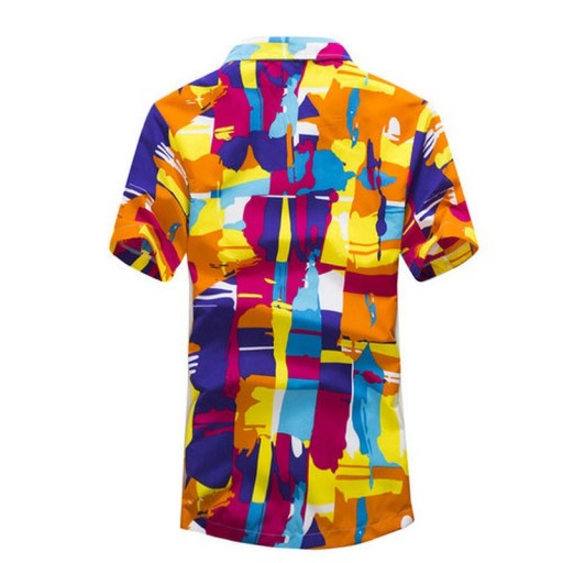 Camisa colorida para hombre J1445