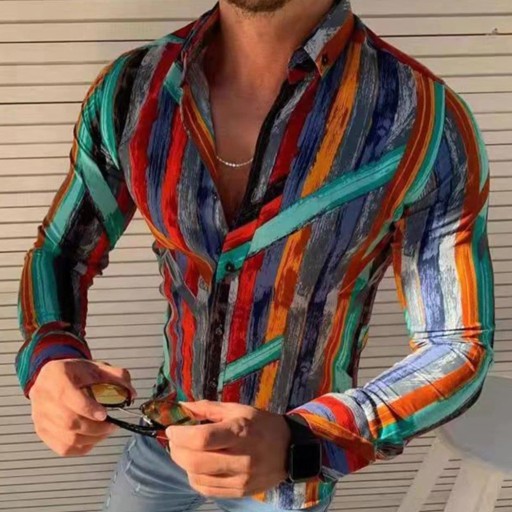 Camisa de color para hombre F546