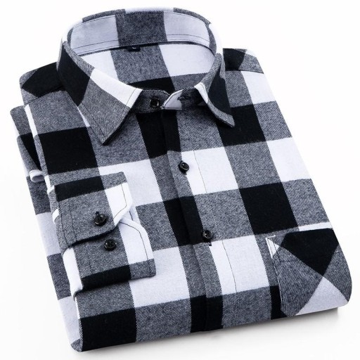 Camisa de cuadros para hombre F414