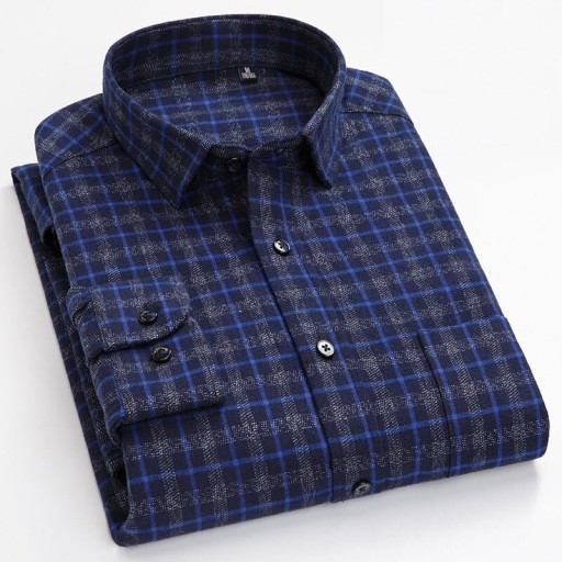 Camisa de cuadros para hombre F615