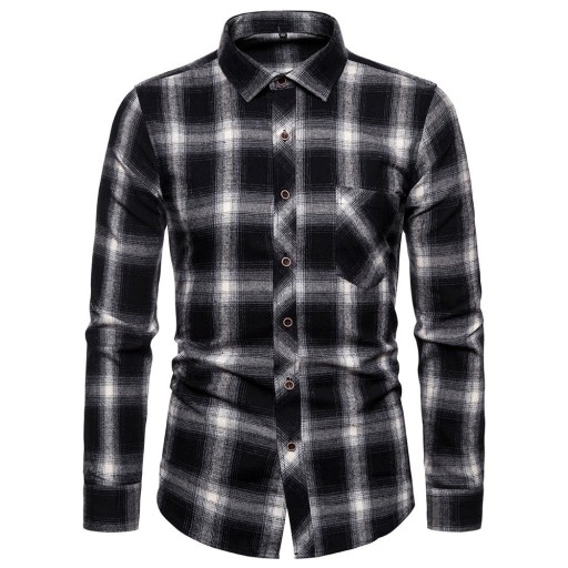Camisa de cuadros para hombre F642