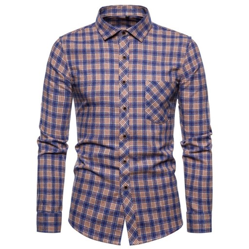 Camisa de cuadros para hombre F642