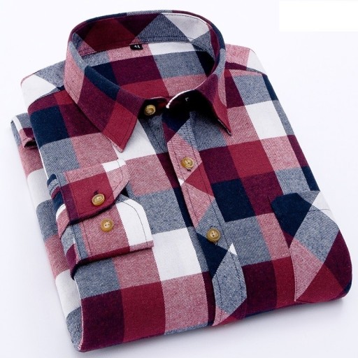 Camisa de cuadros para hombre F773