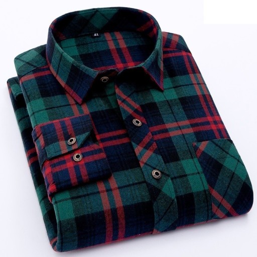 Camisa de cuadros para hombre F773