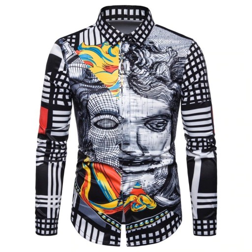 Camisa de hombre con estampado F711