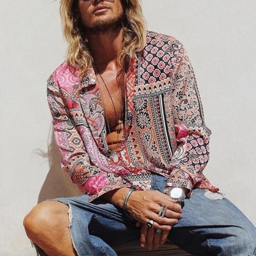 Camisa de hombre con estampado F724