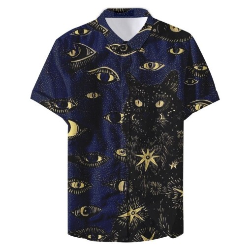 Camisa de hombre con gato