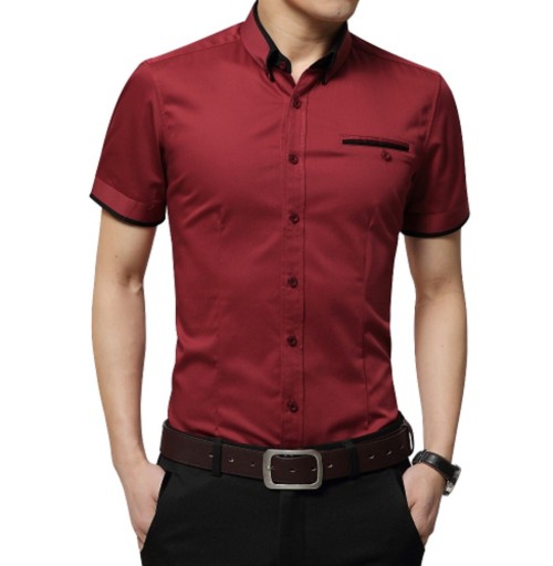 Camisa de hombre de manga corta Camisa de hombre de manga corta