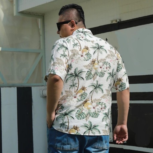 Camisa de homem com palmeiras F767