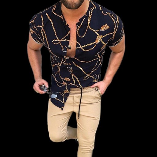 Camisa de homem de manga curta F453