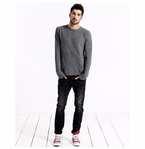 Camisa de homem estilosa de manga longa