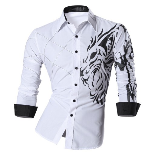 Camisa de Homem Moderna - Branca