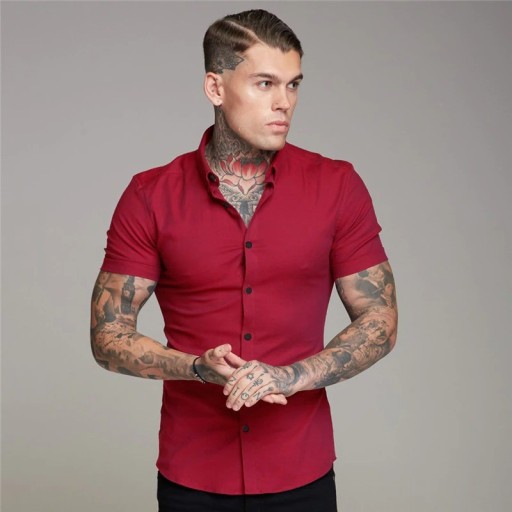 Camisa de manga corta para hombre F467